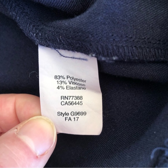 J Crew Plaid Shift Dress Short Sleeve Navy Blue Size 00 - Picture 8 of 10